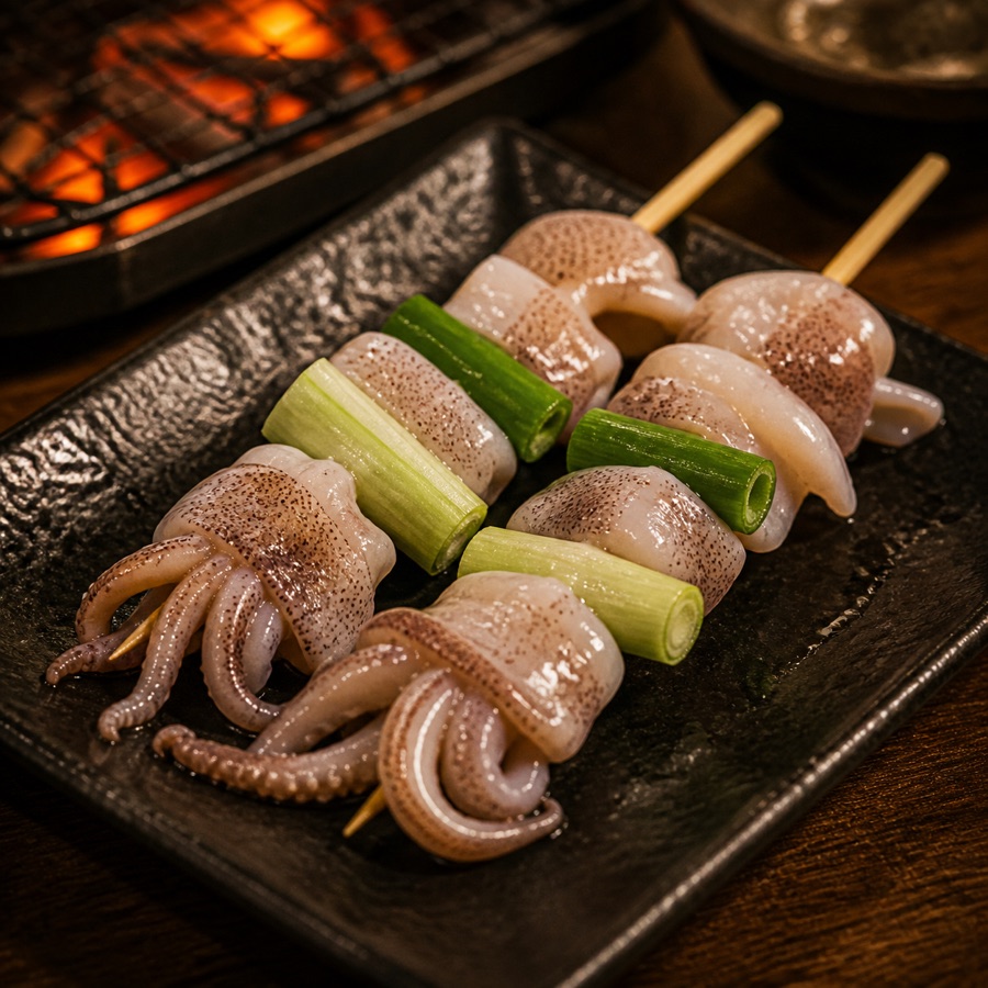 三星蔥透抽串